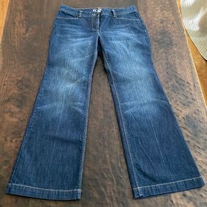 New York & Company low rise skinny flare leg size 10P